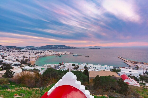 Città di Mykonos, Chora sull'isola di Mykonos, Grecia