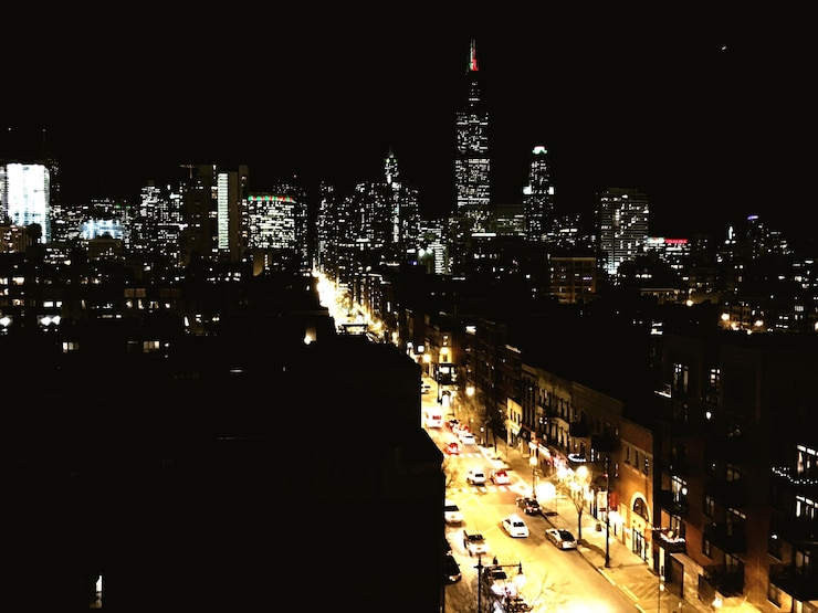 Foto città di notte