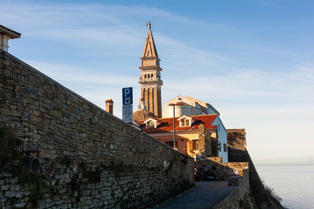 Città di Pirano sul mare Adriatico Slovenia