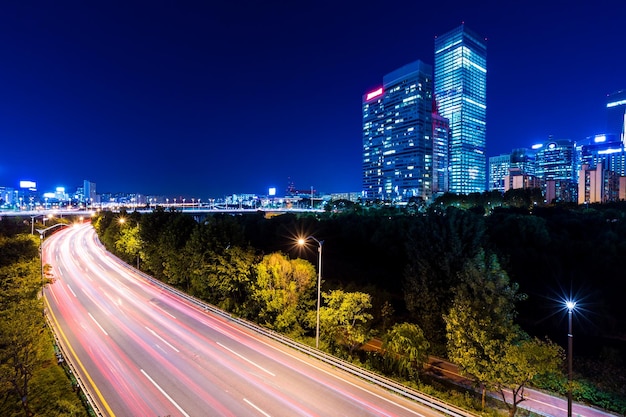 Città di Seoul di notte