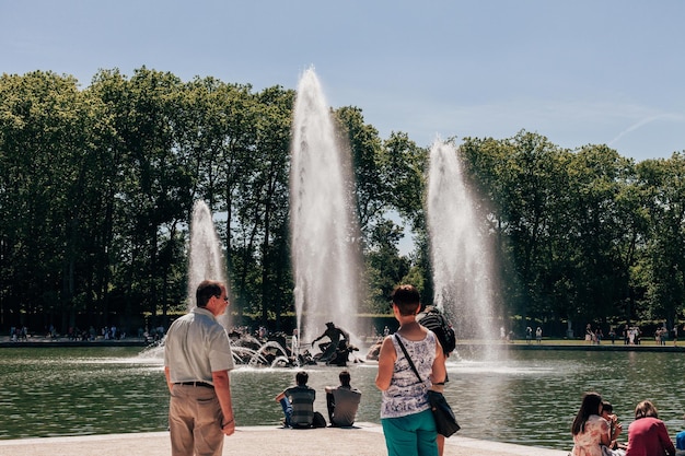 Città francese di Versailles, palazzo e giardino di Versailles