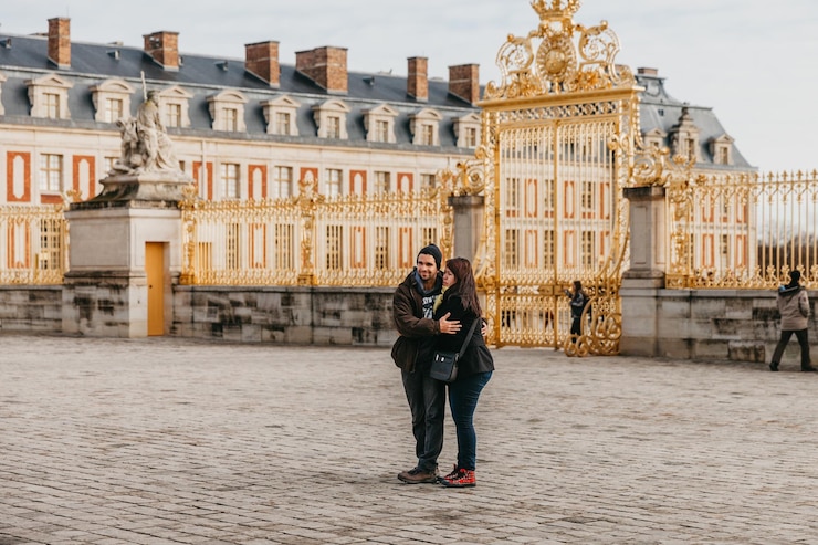 Foto città francese di versailles palazzo e museo di versailles