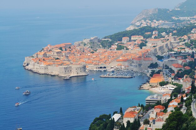 Città vecchia di Dobrovnik in Croazia centro turistico e attrazione anche protetto dall'UNESCO