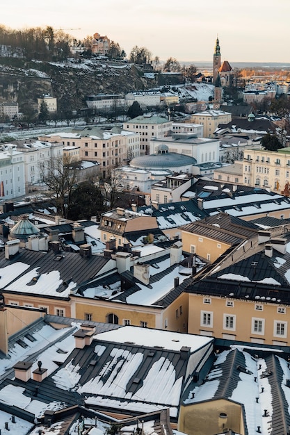 città vecchia di Salisburgo in Austria Europa