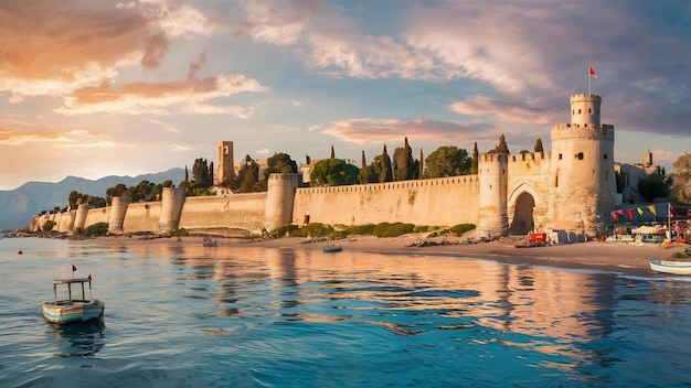 Città vecchia sulla costa di Alanya