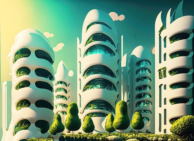 Città verde del futuro