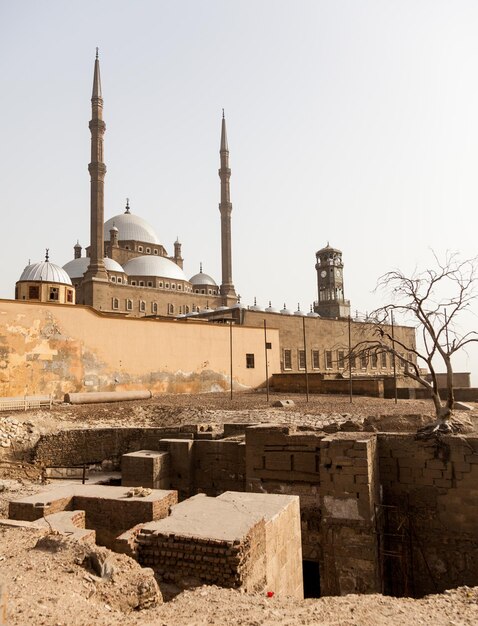 Cittadella della moschea dell'alabastro Il Cairo in Egitto