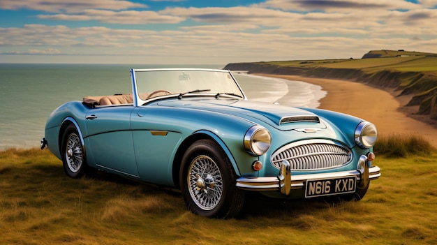 Classic Austin Healey 3000 MkII auto d'epoca in Flamb