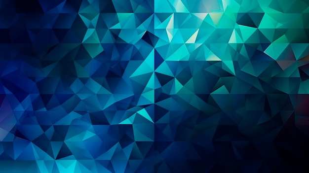 Classic Blue Abstract trianglify Art sfondo illustrazione IA generativa