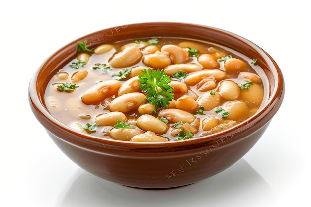 Classica ciotola di zuppa di fagioli