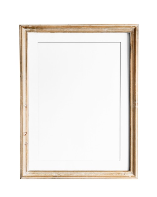 Classica cornice in legno adesivo png sfondo trasparente