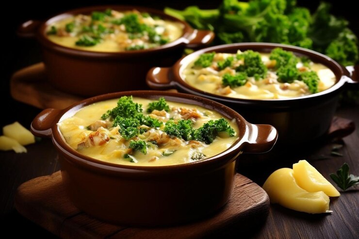Foto classica zuppa toscana piatto gusto d'italia zuppa carica di salsiccia italiana