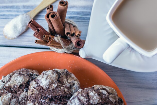 Classici biscotti al cioccolato e caffè