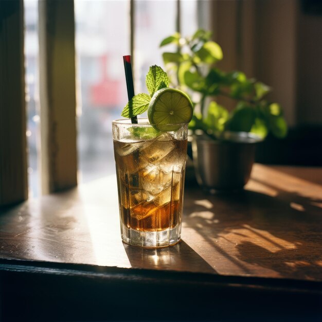 Classico cocktail cubano libero bevanda alcolica