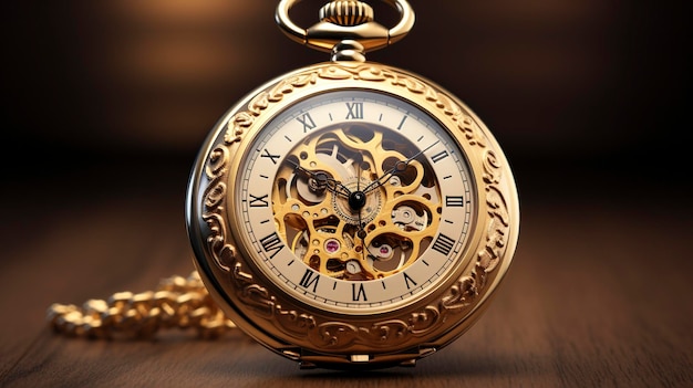 Classico orologio da tasca in oro