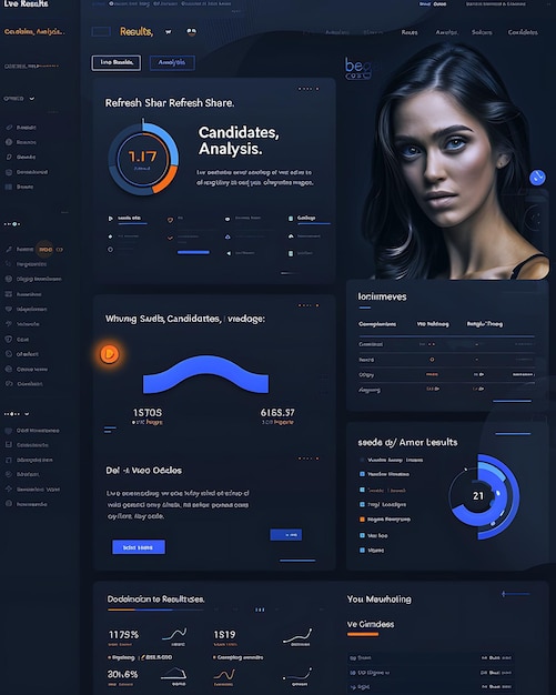 Clean Layout Web With Flat Design Effect Simple Website Layo Inspired Political Web Layout Idea