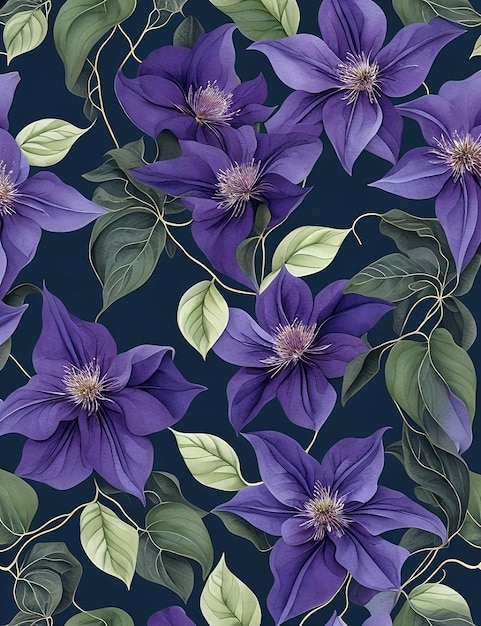 Clematis viola