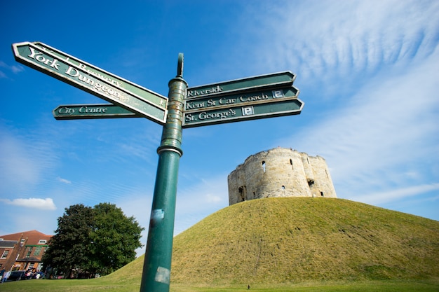 Cliffords Tower a York, Inghilterra Regno Unito