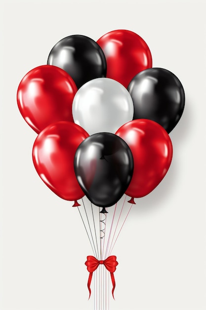 Clipart palloncino rosso e nero