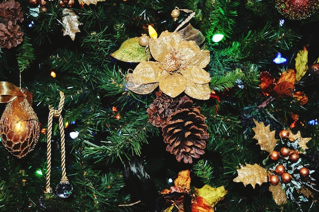 Close-up dell'albero di Natale