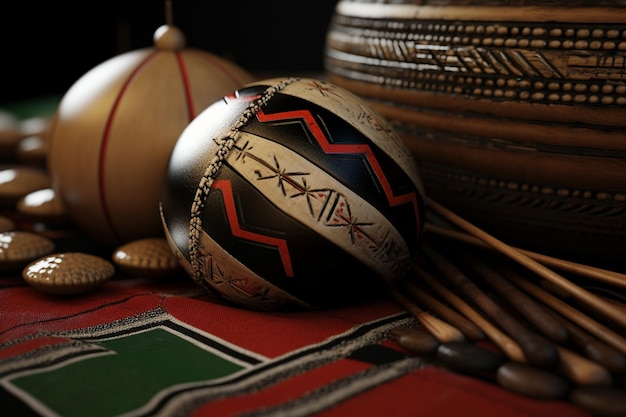 Close-up dell'arte tradizionale sudafricana e cr 00135 01
