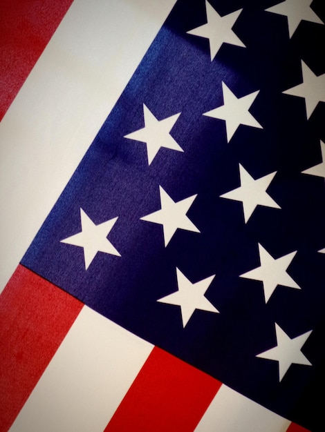 Close-up della bandiera americana