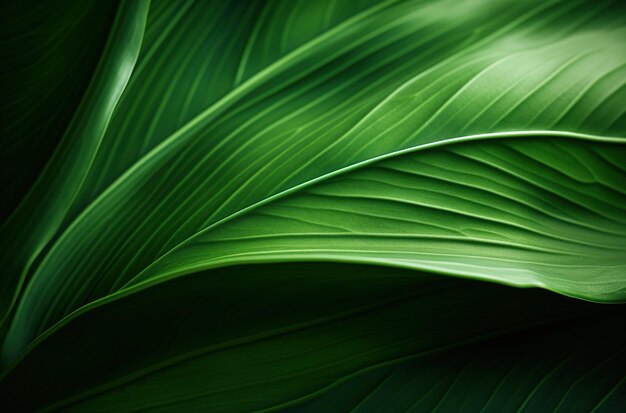 close up della consistenza della foglia verde per lo sfondo della natura e lo spazio di copia