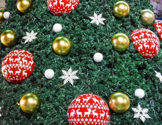 Close-up della decorazione natalizia