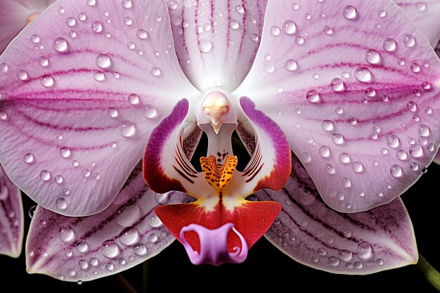 Close-up delle radici aeree di un'orchidea