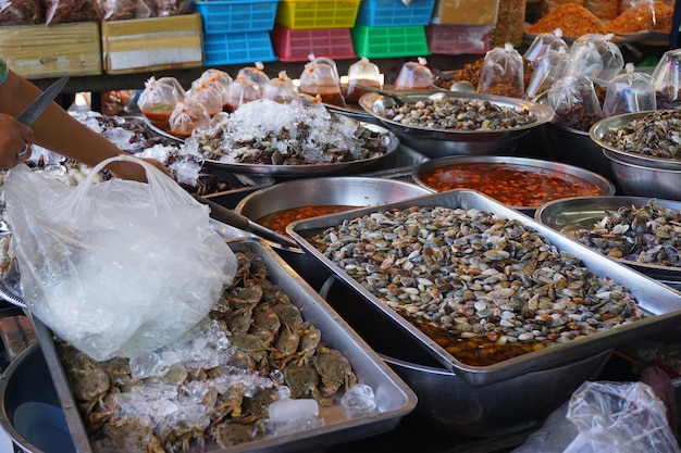 Close-up di alimenti in vendita al mercatino