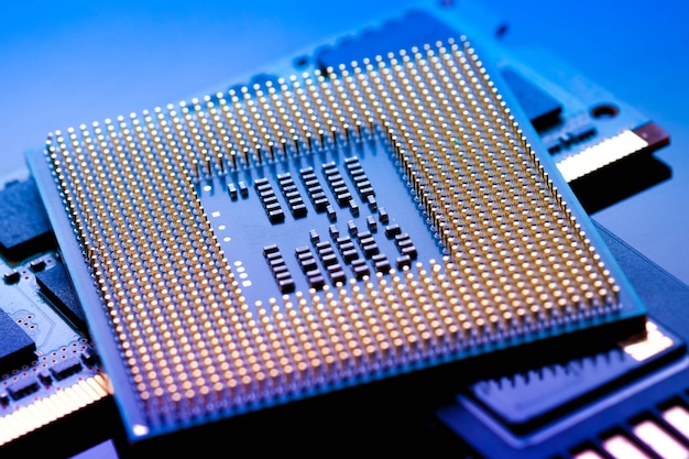 Close-up di chip per computer