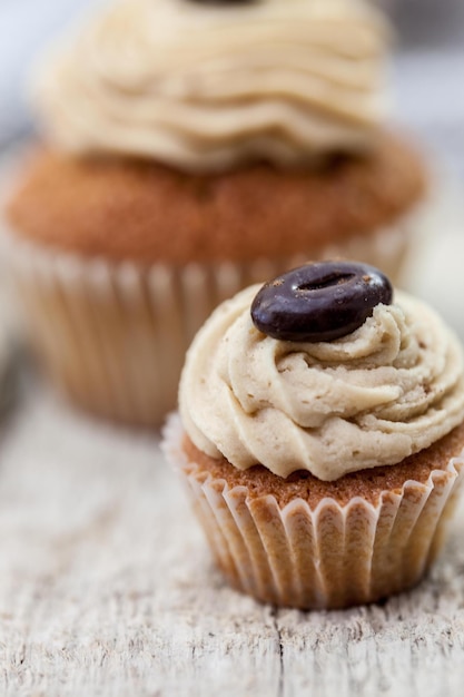 Close-up di cupcake sul tavolo