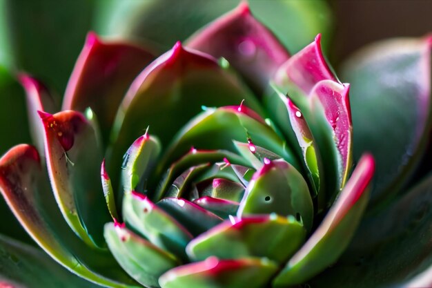 Close-up di Echeveria imbricata rosa pianta succulenta