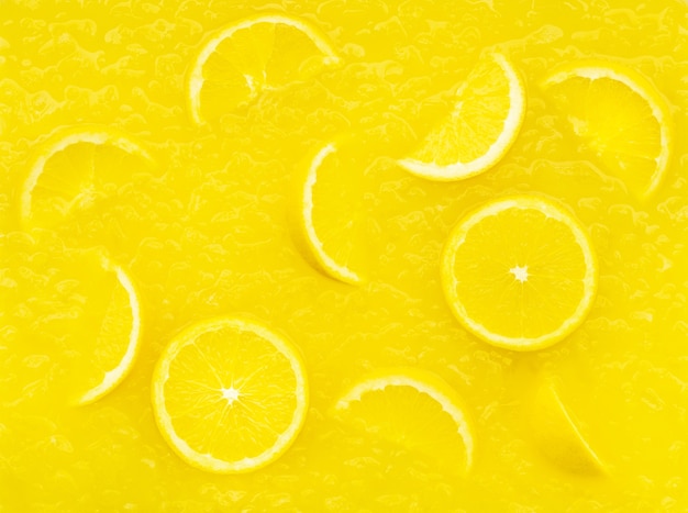 Close-up di fette di limone