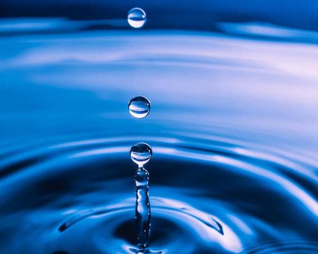Close-up di gocce d'acqua
