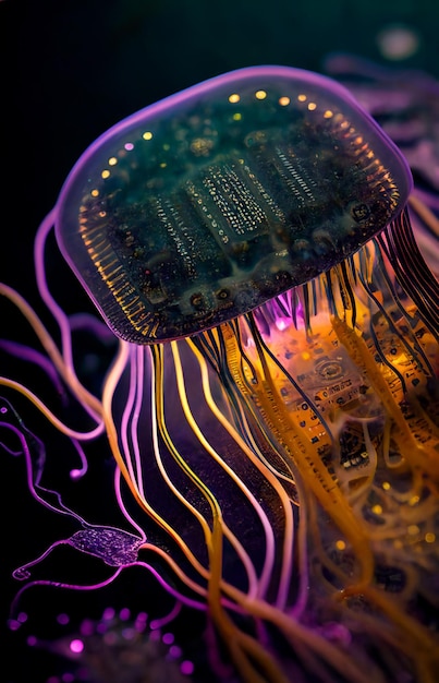 Close up di medusa generativa ai