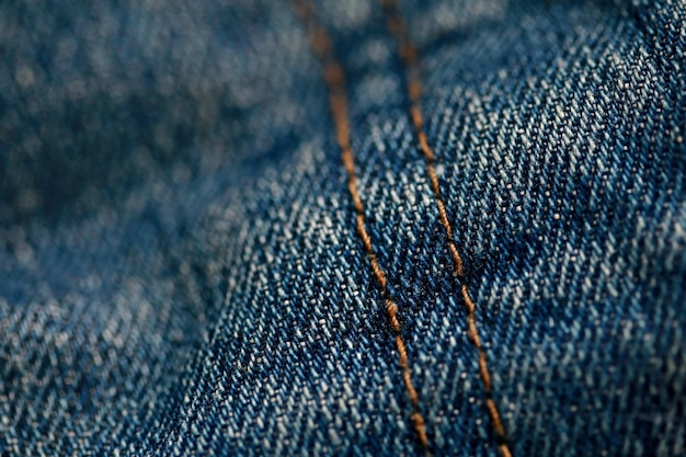 Close-up di morbida texture denim sfocata