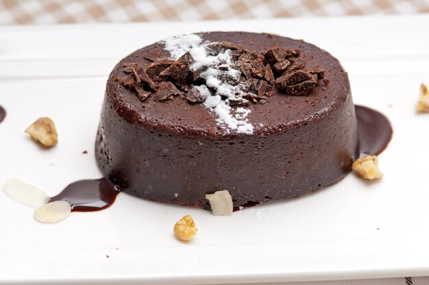 Close-up di pasticceria in piatto