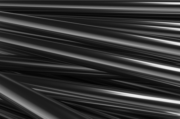 Close-up di tubi di plastica su uno sfondo bianco 3d rendono l'illustrazione.