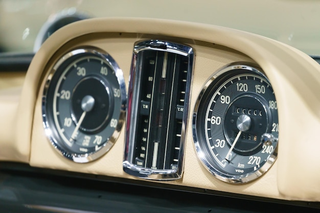 Close-up di un'auto d'epoca