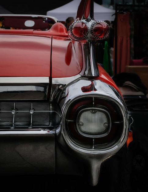 Close-up di un'auto d'epoca