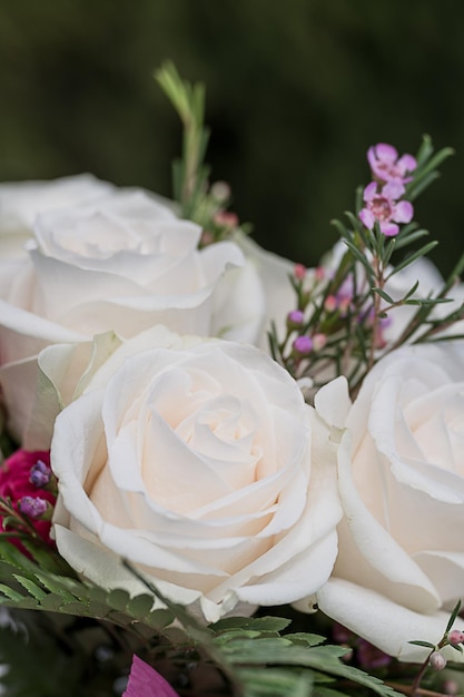 Close-up di un bouquet di rose