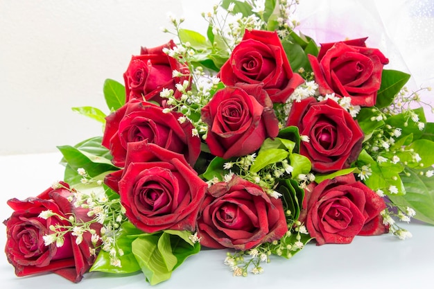 Close-up di un bouquet di rose
