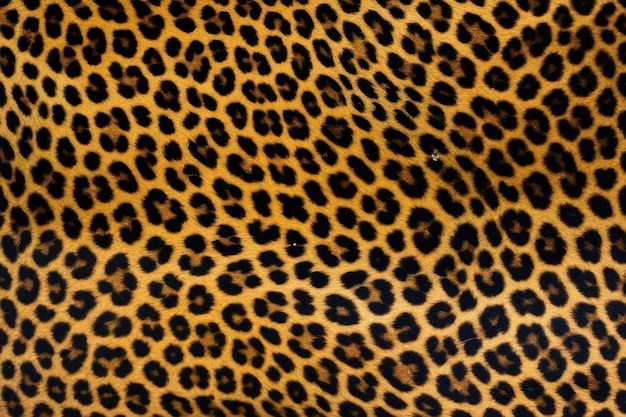 Close-up di un leopardo con la pelliccia macchiata