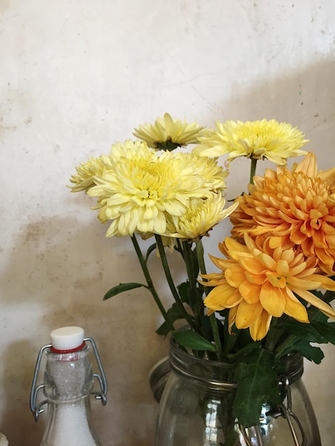Close-up di un vaso sulla parete