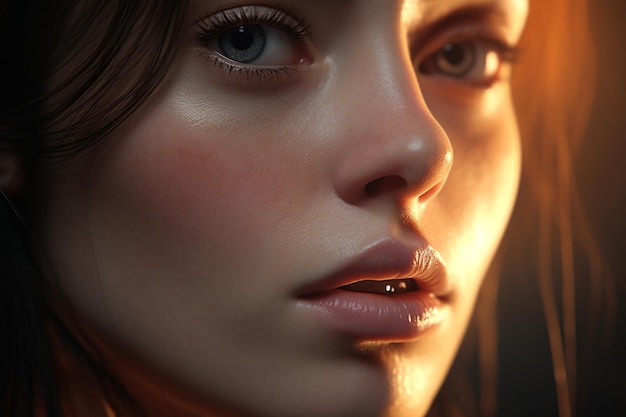 Close-up di un viso femminile con il messaggio Bold Bra 00145 02