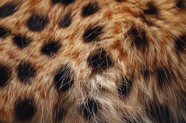 Close-up di una bellissima consistenza di pelliccia di cane macchiata