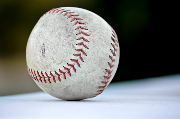 Close-up di una partita di baseball