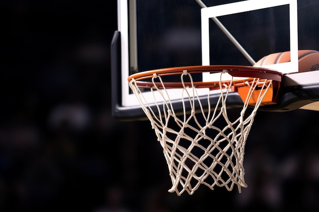 Close-up di una partita di basket