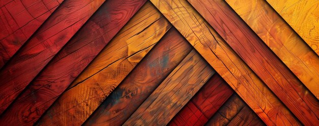 Close-up di una superficie in legno marrone con disegno diagonale di mattoni